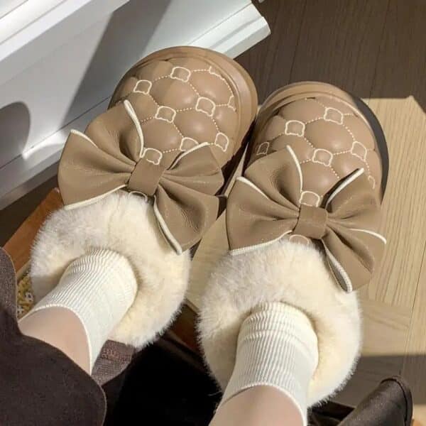 Pantoufles chaudes d’hiver pour femme confort – Image 5