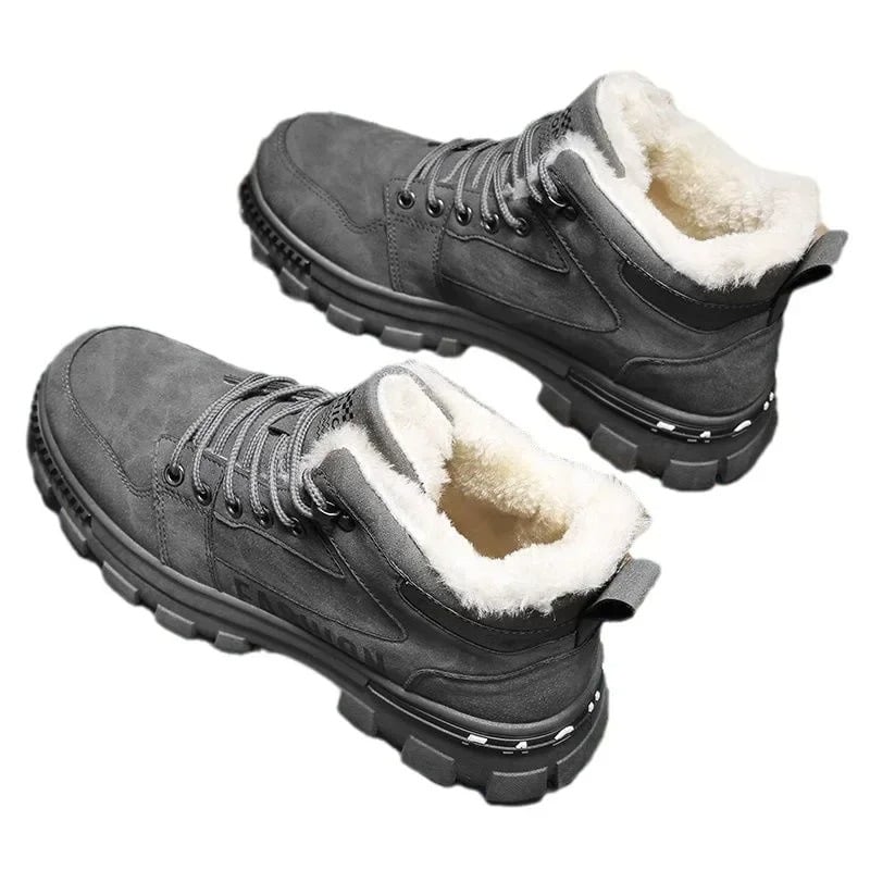 Chaussures de randonnée d’hiver chaudes antidérapantes homme – Image 2