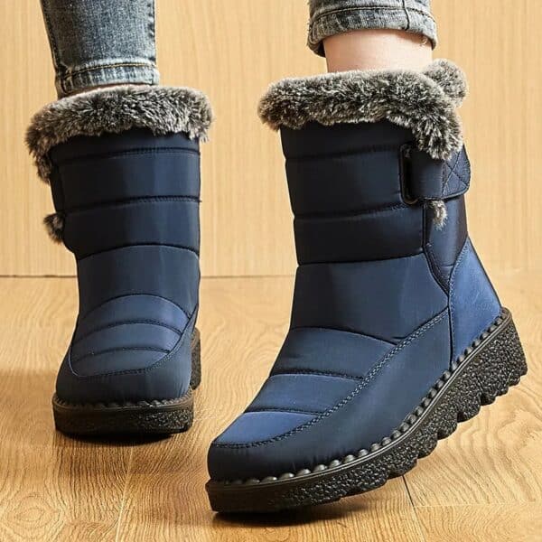 Bottes femme d’hiver chaudes et imperméables à fourrure – Image 5