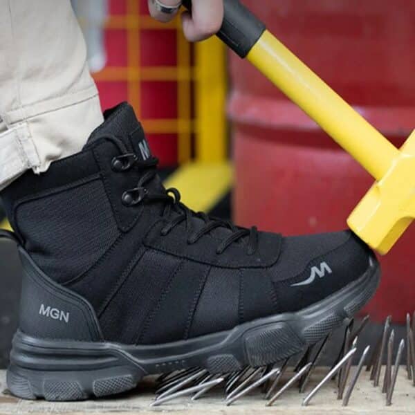 Chaussures de sécurité et de randonnée montantes avec bout en acier – Image 4