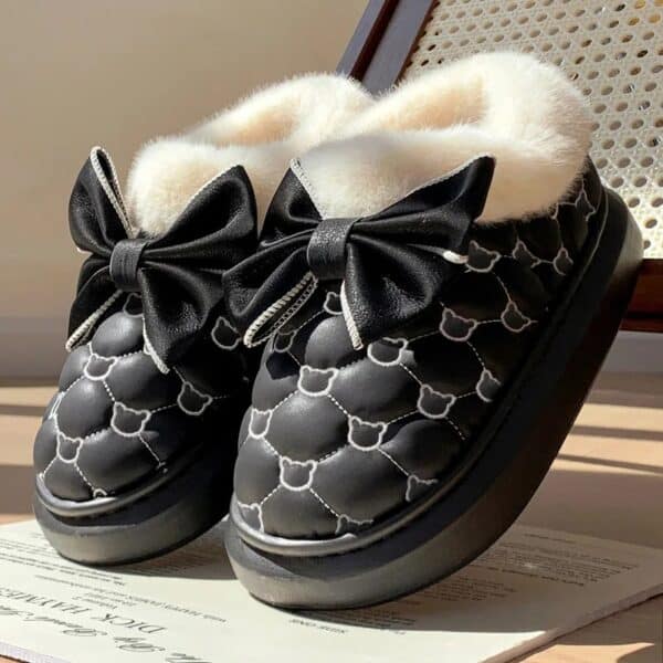 Pantoufles chaudes d’hiver pour femme confort – Image 8