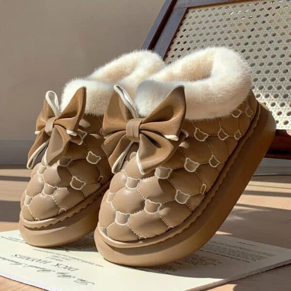 Pantoufles chaudes d’hiver pour femme confort – Image 7